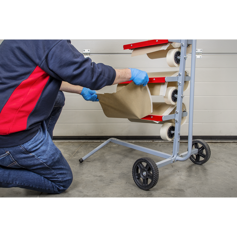 Sealey Masking Paper Dispenser MK63 2x300mm & 2x450mm Rolls