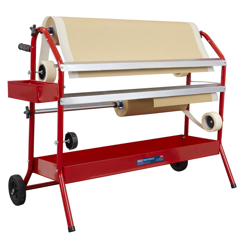 Sealey Masking Paper Dispenser Trolley 2 x 450mm Rolls