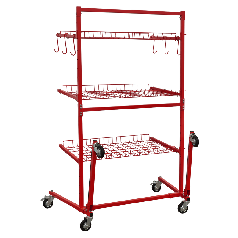 Sealey Parts Cart MK75 100kg Capacity with Foam-Cushioned Arms