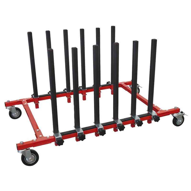 Sealey 5 Panel Mobile Storage Rack MK76 150kg Capacity