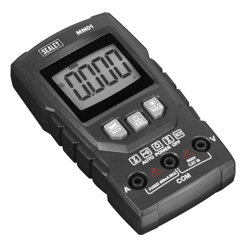 Sealey Auto-Ranging Digital Multimeter MM01 600V