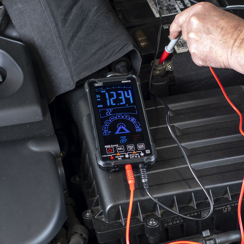 Sealey Multimeter MM03 Touchscreen 10-Function Rechargeable
