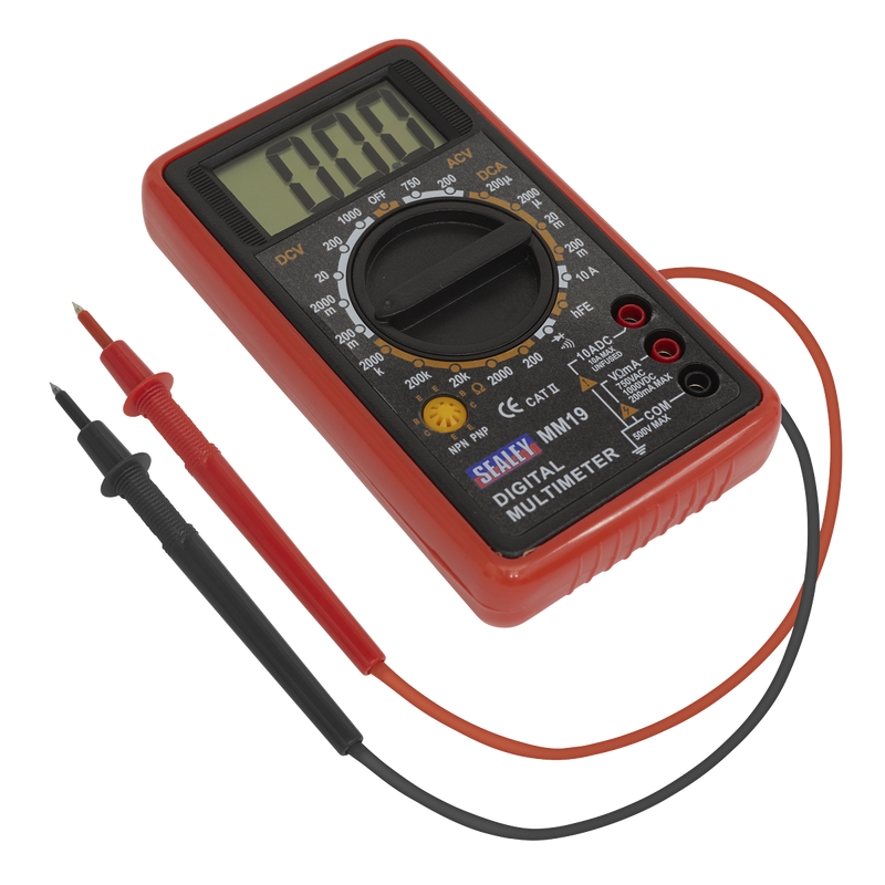 Sealey 7-Function Digital Multimeter MM19 240g