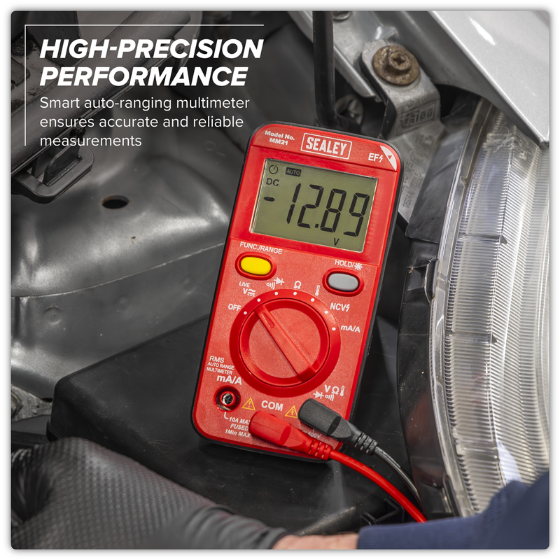 Sealey 10-Function Digital Multimeter MM21 - Auto-Ranging