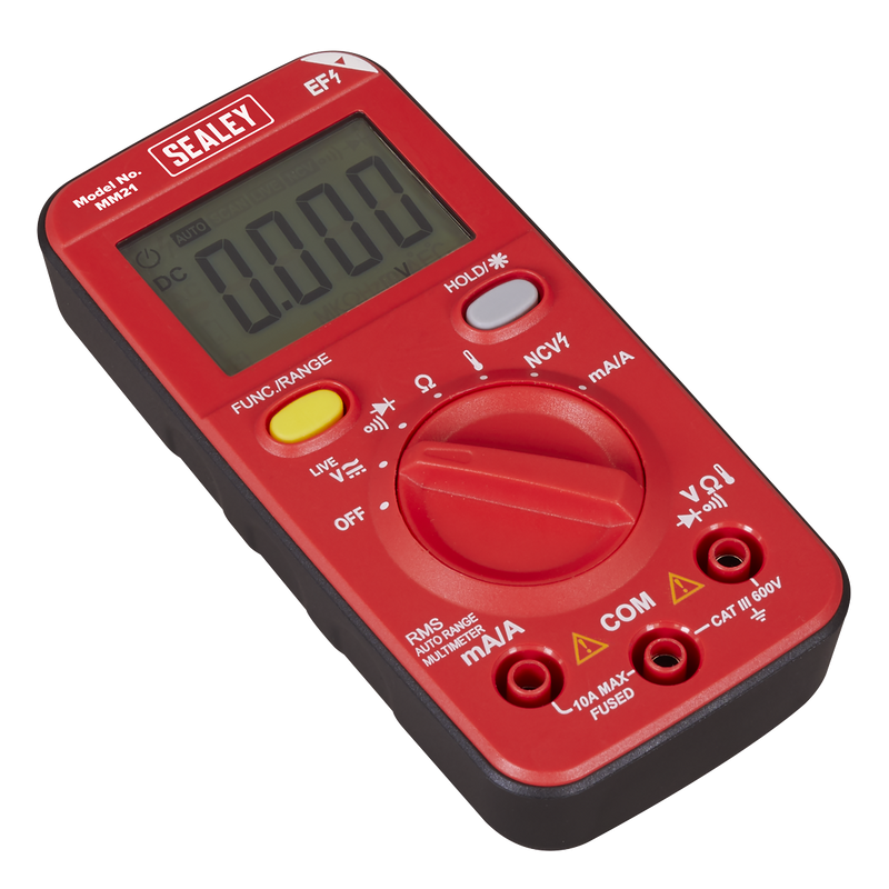 Sealey 10-Function Digital Multimeter MM21 - Auto-Ranging