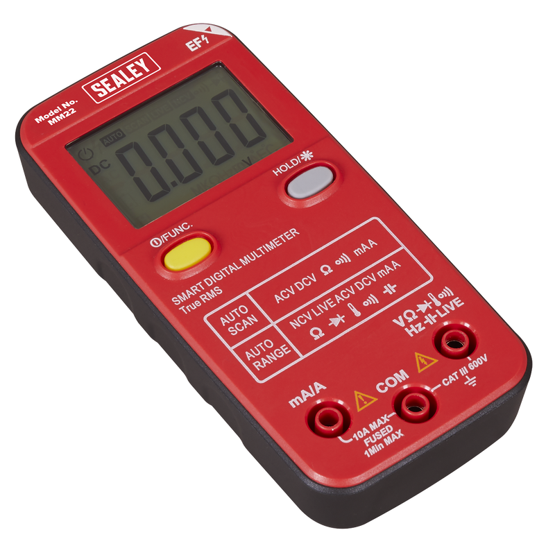 Sealey 13-Function Digital Multimeter MM22 600V AC/DC