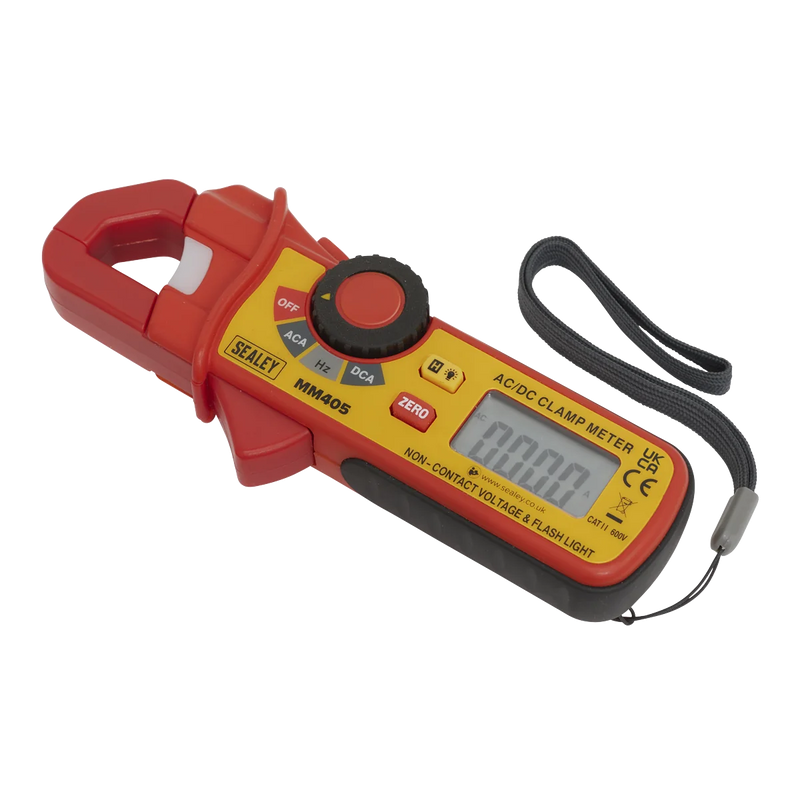 Sealey Mini AC/DC Clamp Meter MM405 200A Capacity
