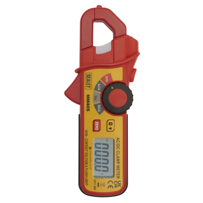 Sealey Mini AC/DC Clamp Meter MM405 200A Capacity