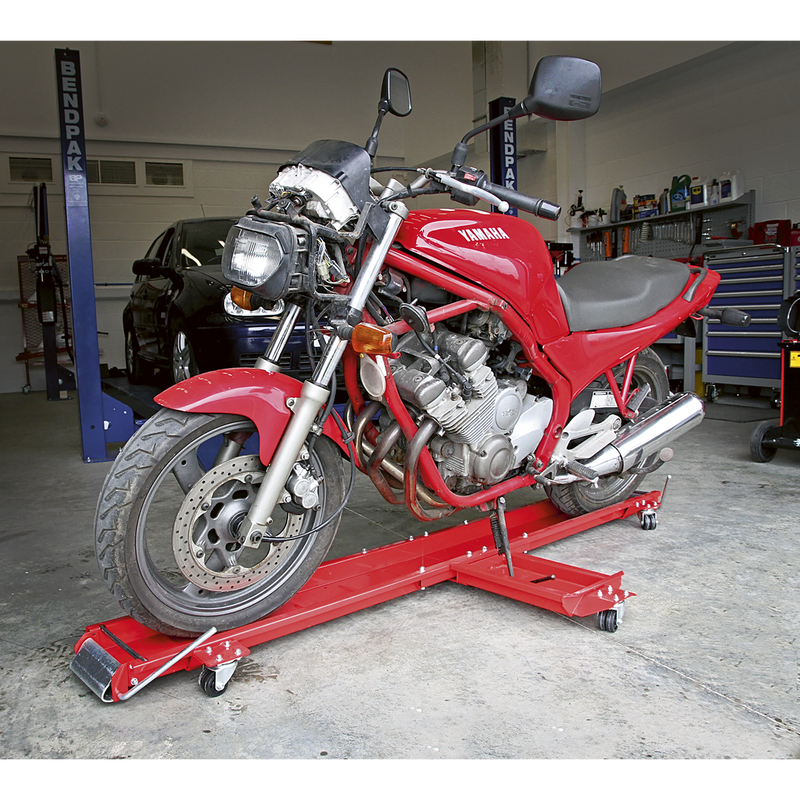 Sealey Motorcycle Dolly MS063 565kg Capacity Side Stand Support