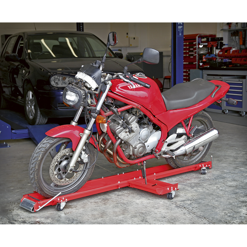 Sealey Motorcycle Dolly MS063 565kg Capacity Side Stand Support
