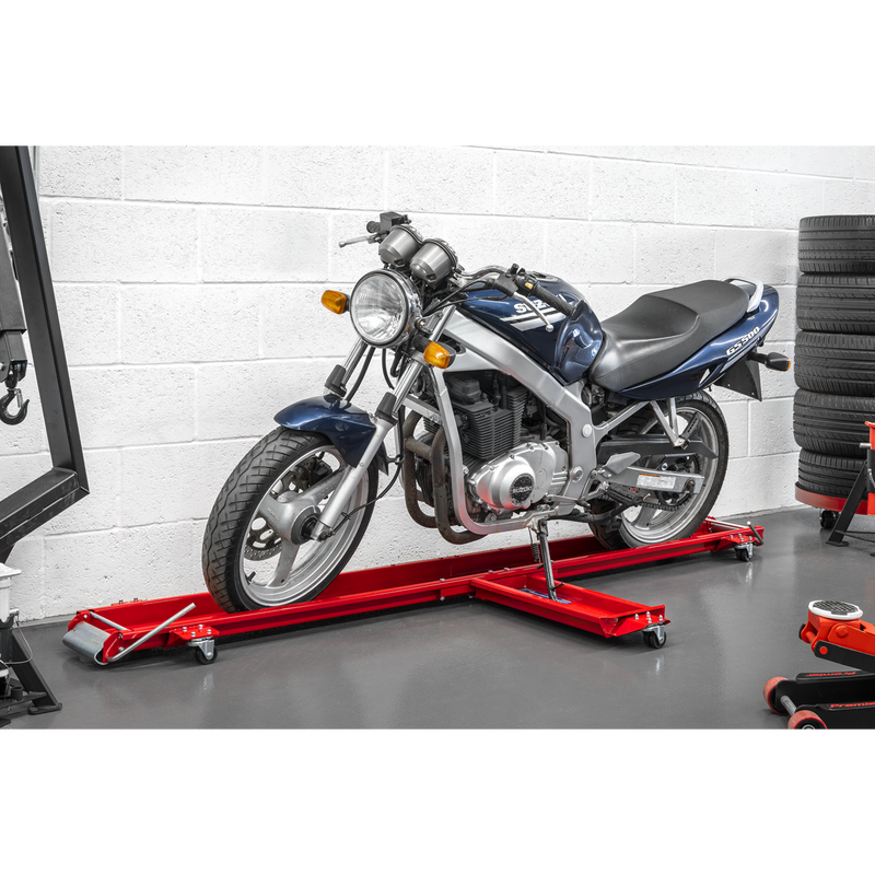 Sealey Long Motorcycle Side Stand Dolly 565kg Capacity