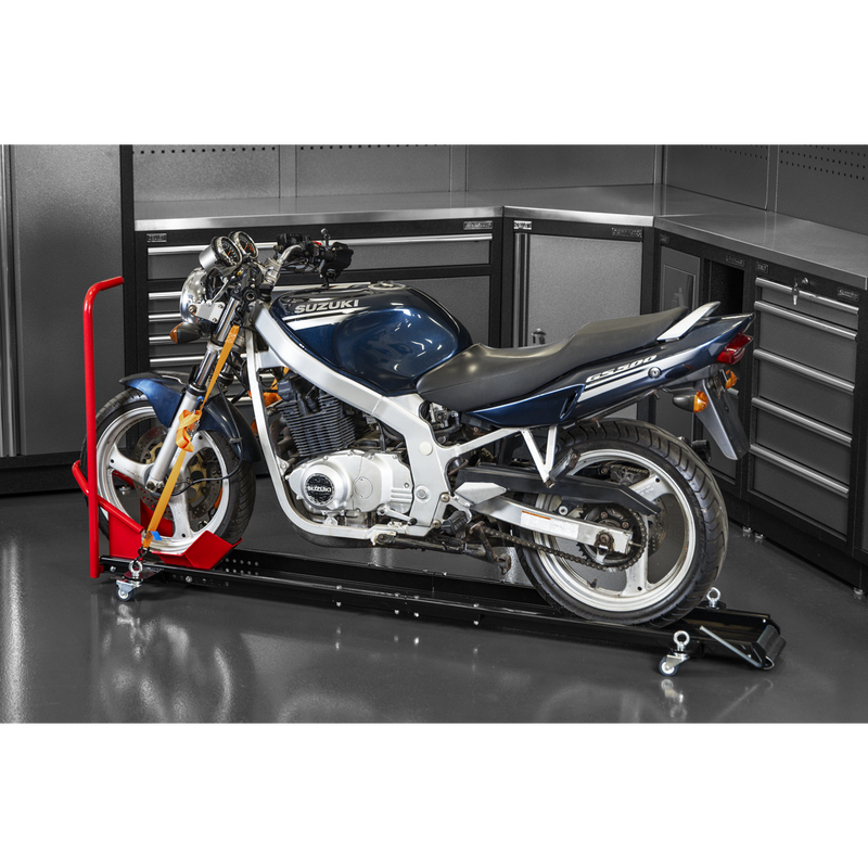 Sealey Motorcycle Dolly MS063V 500kg Capacity Upright Clamp