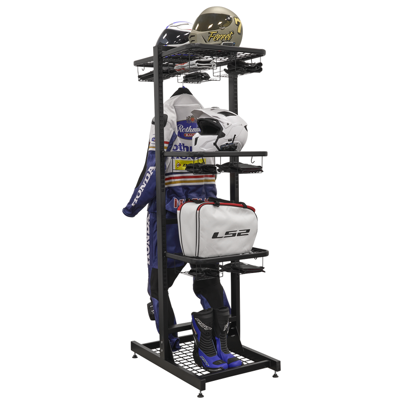 Sealey Freestanding Helmet & Gear Storage MS081FS2 1925mm