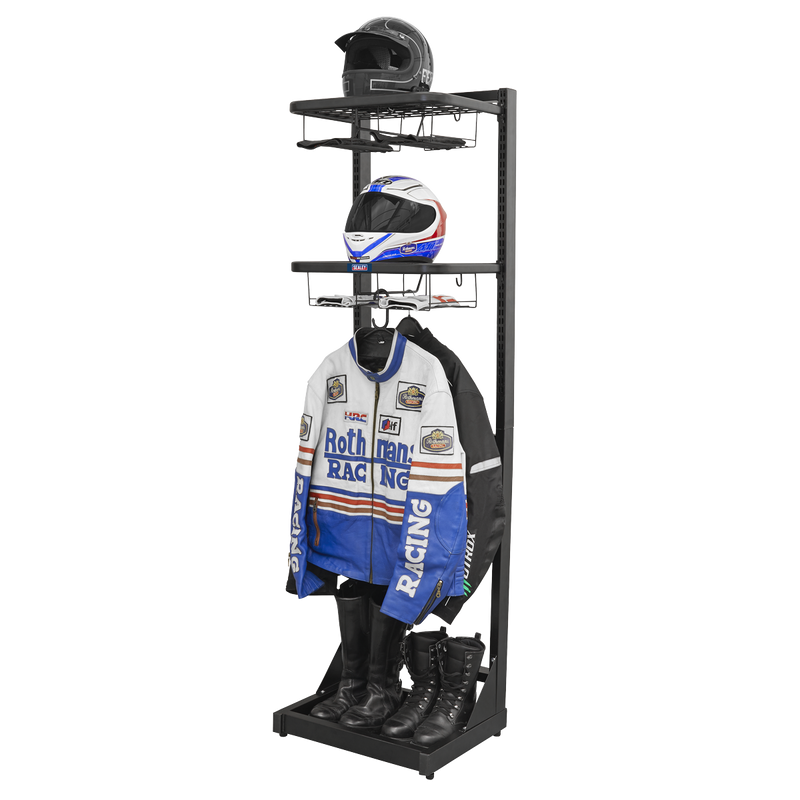 Sealey Freestanding Motorcycle Helmet & Gear Storage MS081FS 19.1kg
