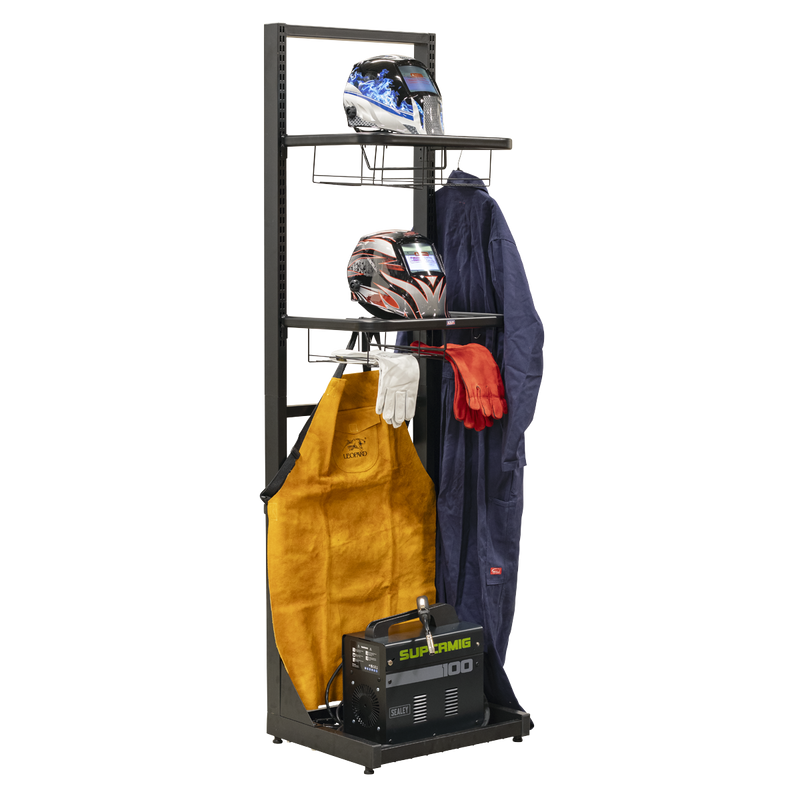 Sealey Freestanding Motorcycle Helmet & Gear Storage MS081FS 19.1kg