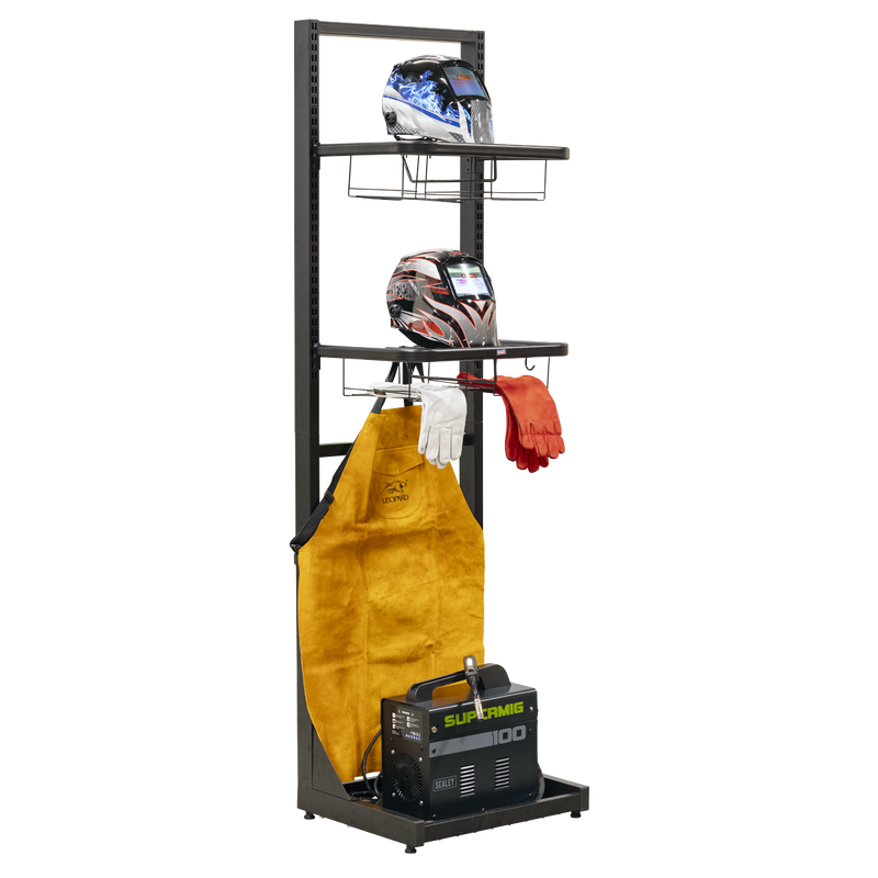Sealey Freestanding Motorcycle Helmet & Gear Storage MS081FS 19.1kg