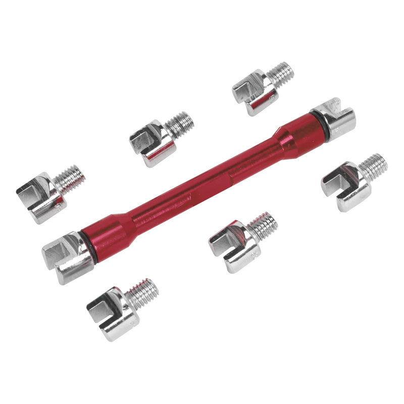 Sealey Spoke Wrench Set 9 Piece - Sizes 5.4 to 6.8mm