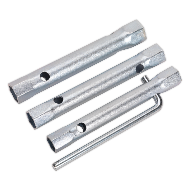 Sealey Long Reach Spark Plug Box Spanner Set 3 Piece 150mm