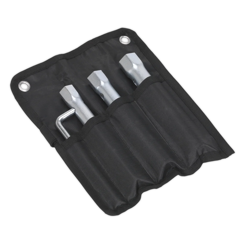 Sealey Long Reach Spark Plug Box Spanner Set 3 Piece 150mm