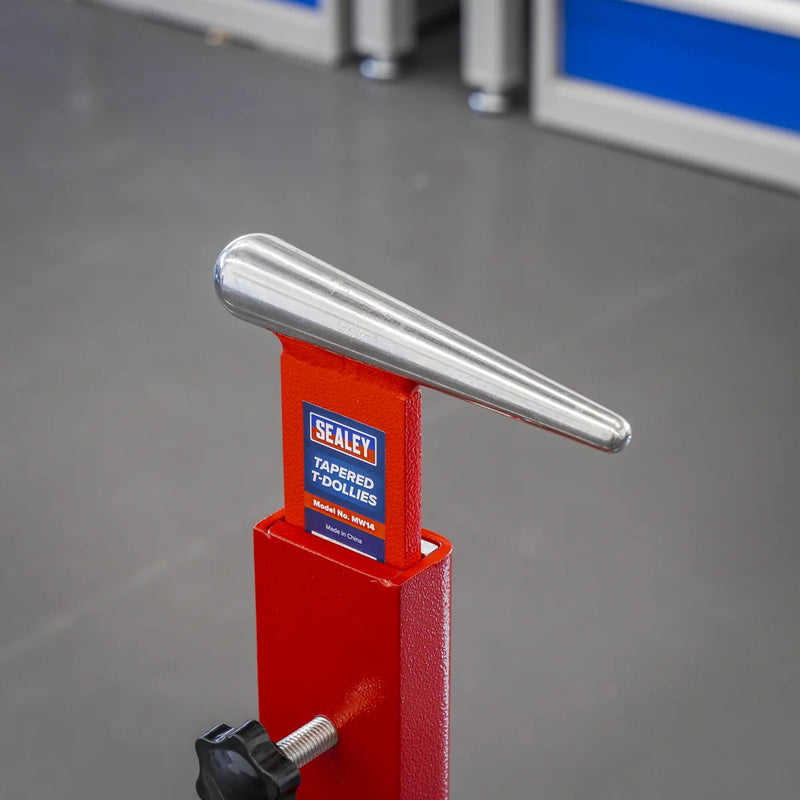 Sealey Tapered T-Dollies MW14 45x8mm for Sheet Metal Forming