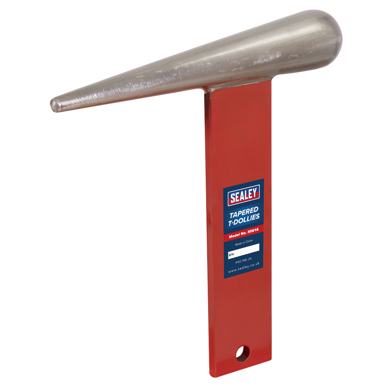 Sealey Tapered T-Dollies MW14 45x8mm for Sheet Metal Forming