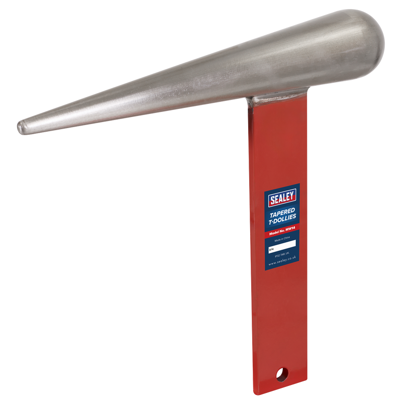 Sealey Tapered T-Dollies MW14 45x8mm for Sheet Metal Forming
