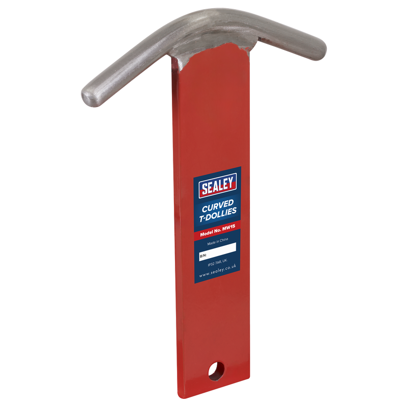 Sealey Curved T-Dollies MW15 3.31kg for Sheet Metal Forming