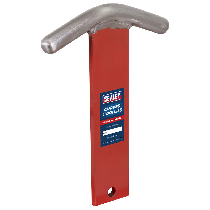 Sealey Curved T-Dollies MW15 3.31kg for Sheet Metal Forming