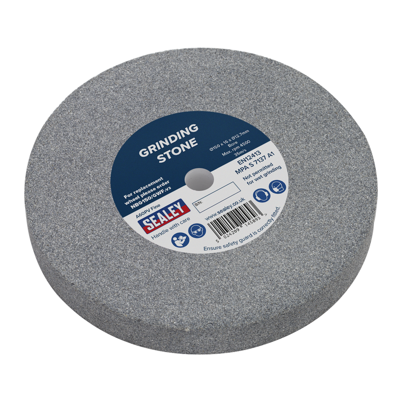 Sealey Grinding Stone 150 x 16mm A60P Fine