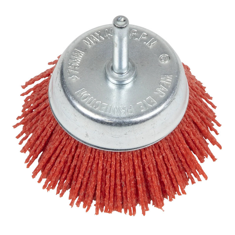 Sealey Nylon Filament Cup Brush 50mm Ø6mm Shaft