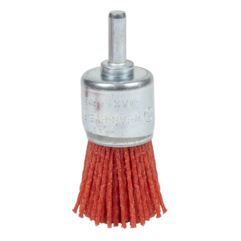 Sealey 25mm Nylon Filament End Brush with 6mm Shaft
