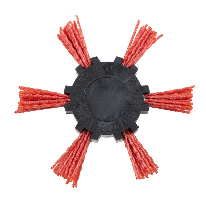 Sealey 100mm Nylon Filament Strip Brush with 6mm Shaft