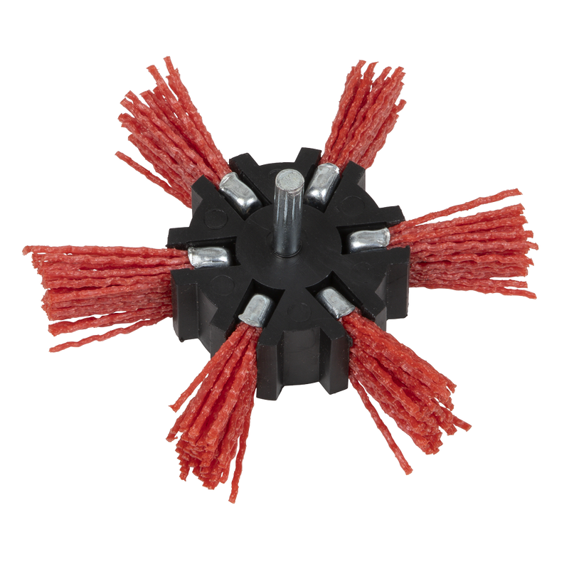 Sealey 100mm Nylon Filament Strip Brush with 6mm Shaft