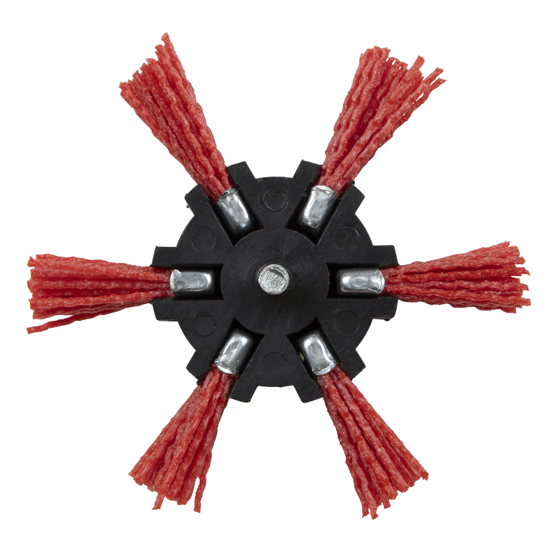 Sealey 100mm Nylon Filament Strip Brush with 6mm Shaft