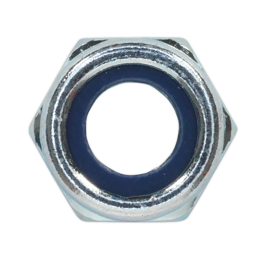Sealey Zinc Plated Nylon Locknut M10 Pack of 100