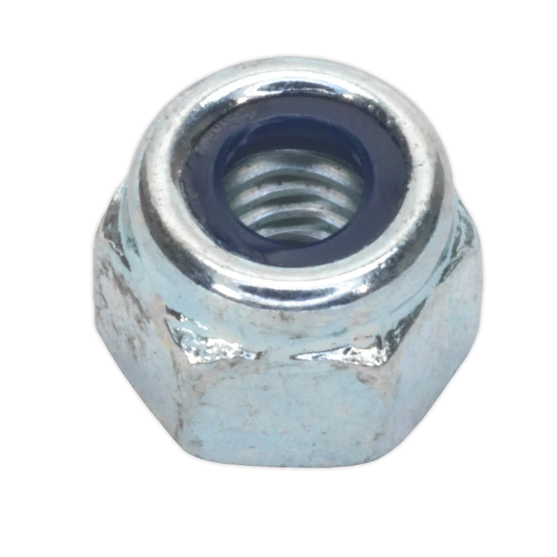 Sealey Zinc Plated Nylon Locknut M5 Pack of 100