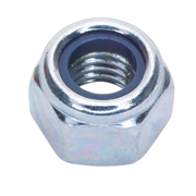Sealey Zinc Plated Nylon Locknut M8 Pack of 100