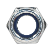 Sealey Zinc Plated Nylon Locknut M8 Pack of 100