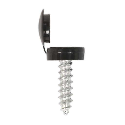 Sealey Numberplate Screw 4.2 x 19mm Black Pack of 50