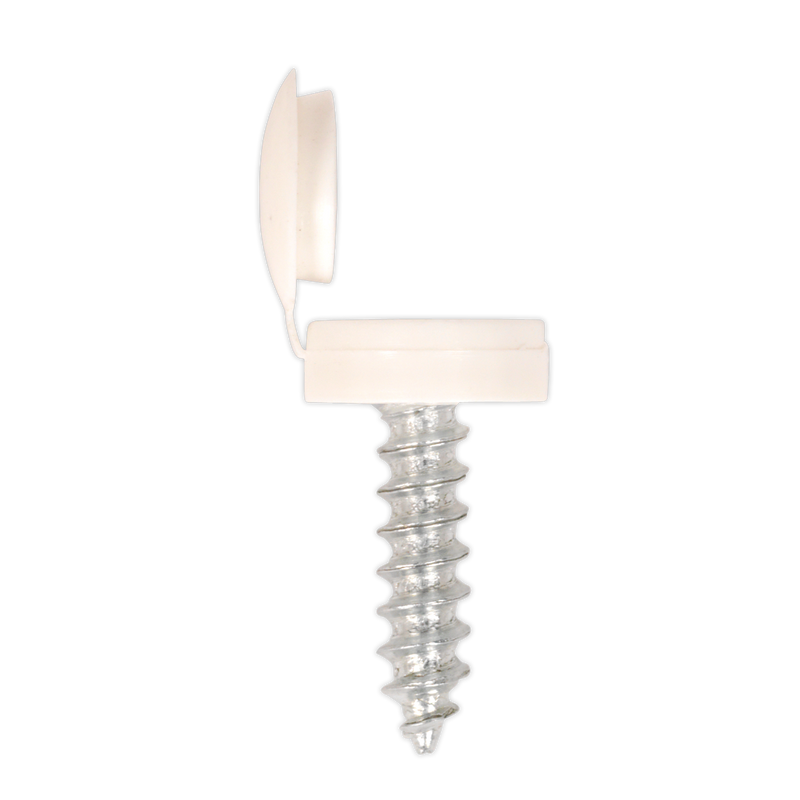 Sealey Numberplate Screws with Flip Cap 4.2 x 19mm - Pack of 50