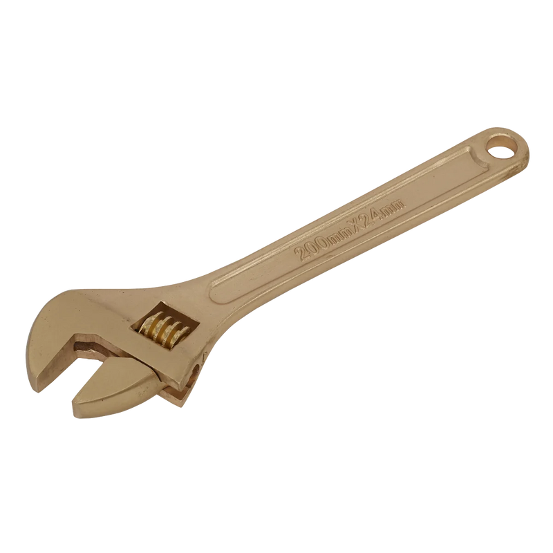 Sealey Premier Non-Sparking Adjustable Wrench 200mm Jaw Capacity 24mm