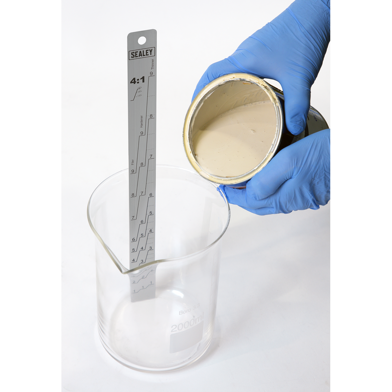 Sealey Aluminium Paint Measuring Stick 2:1/4:1 350mm