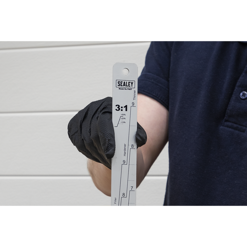 Sealey Aluminium Paint Measuring Stick 1:1/3:1 350mm