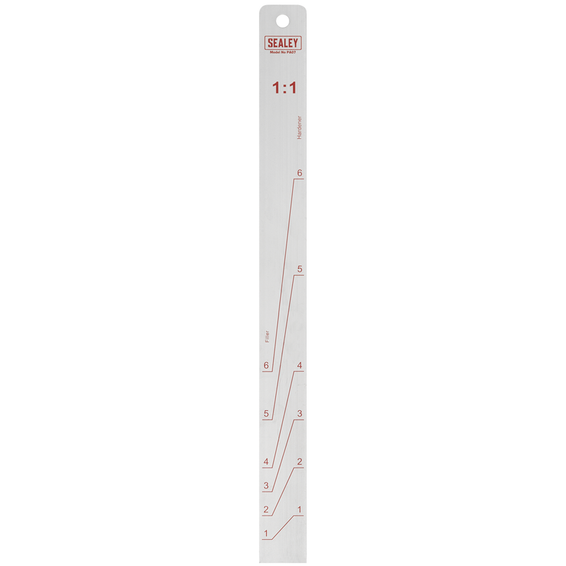 Sealey Aluminium Paint Measuring Stick 1:1/3:1 350mm