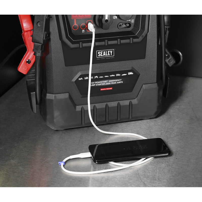 Sealey 12V RoadStart Emergency Jump Starter 2300 Peak Amps