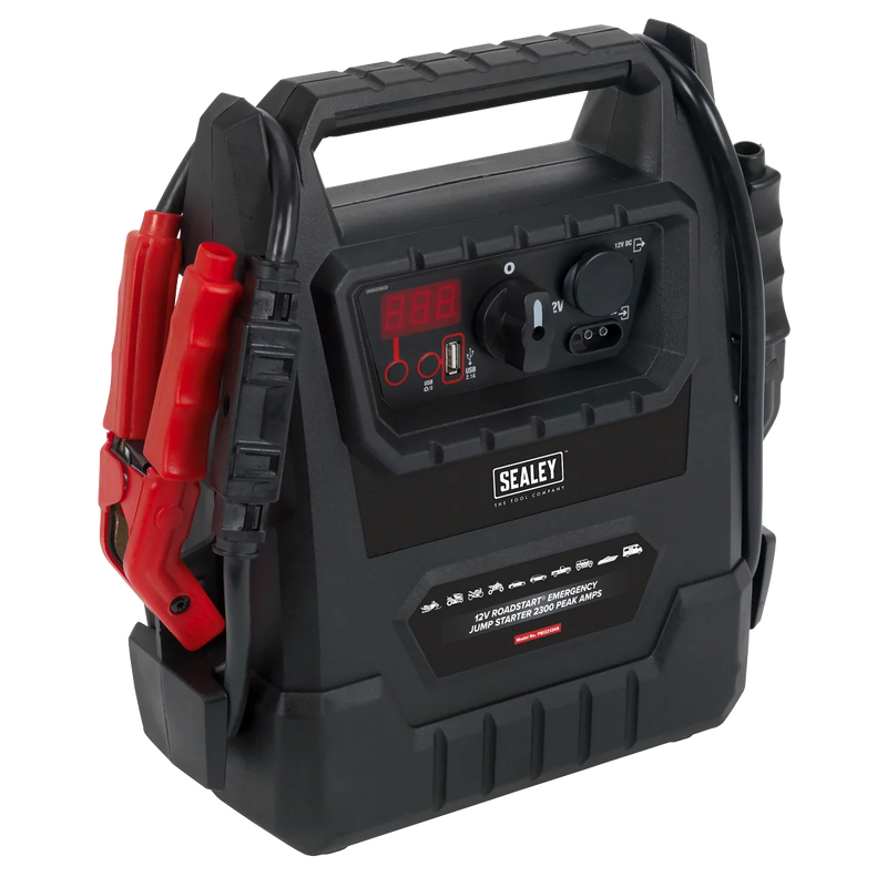 Sealey 12V RoadStart Emergency Jump Starter 2300 Peak Amps