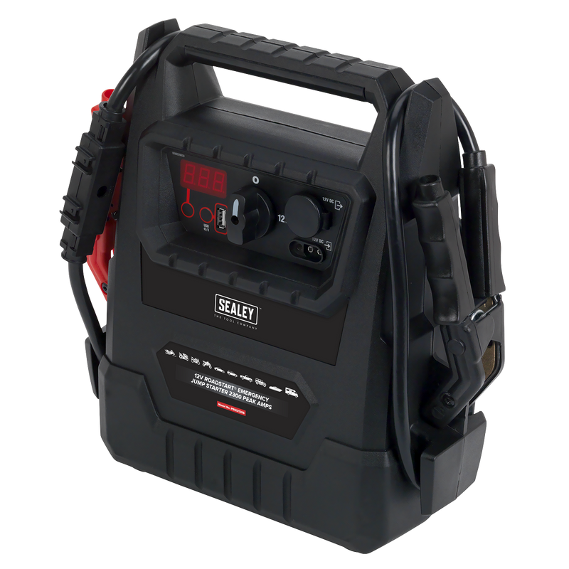 Sealey 12V RoadStart Emergency Jump Starter 2300 Peak Amps