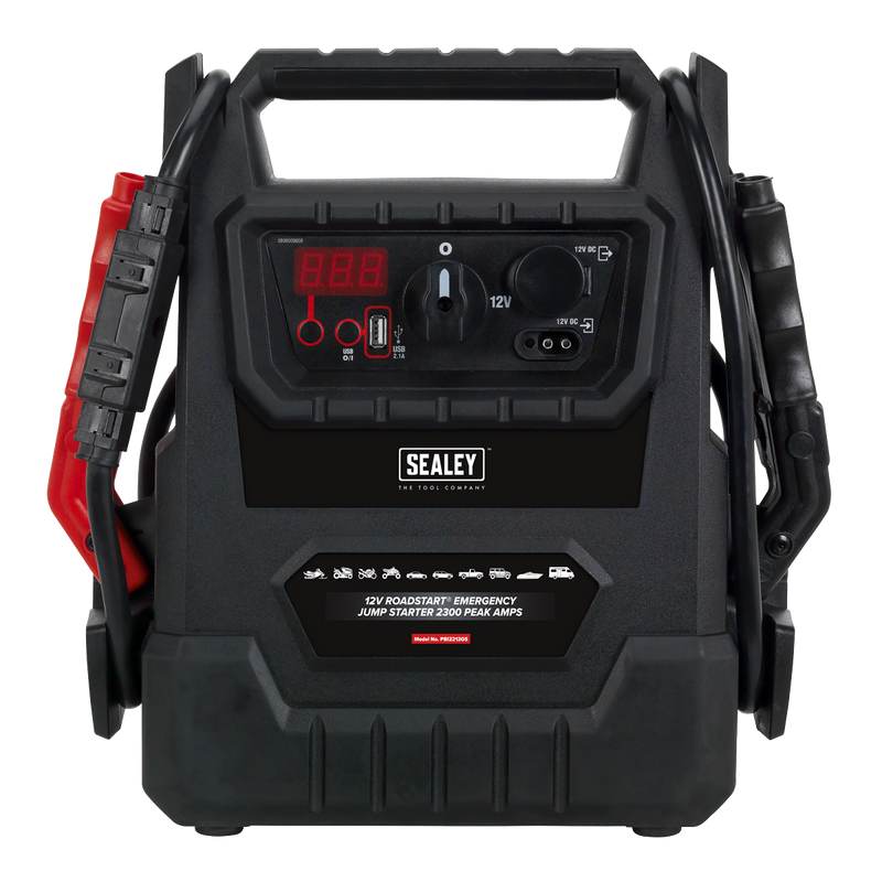 Sealey 12V RoadStart Emergency Jump Starter 2300 Peak Amps