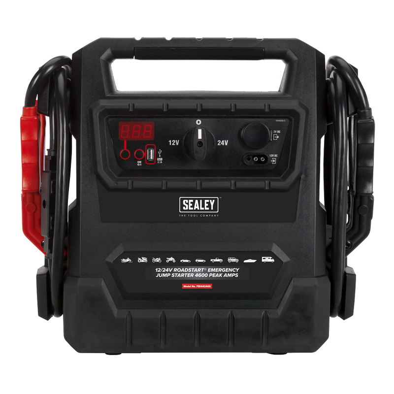 Sealey 12/24V RoadStart Emergency Jump Starter 4600 Peak Amps