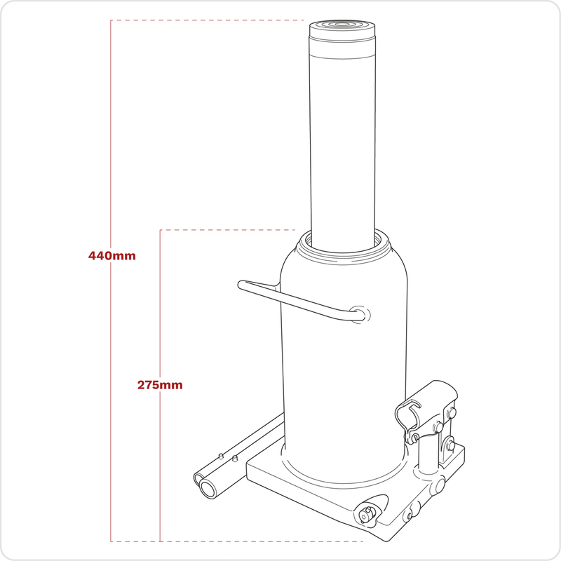 Sealey Viking Bottle Jack 30 Tonne Hydraulic Lift PBJ30S